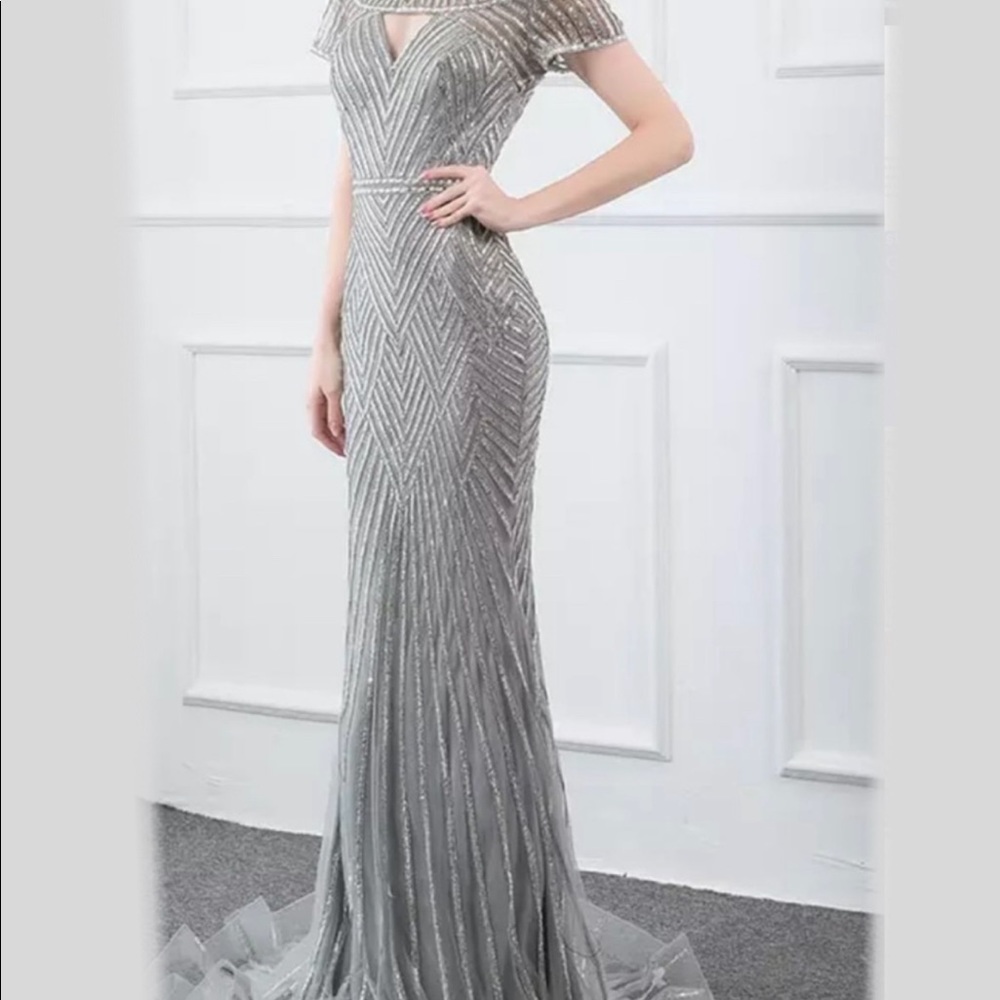 Dress worn once, brand new. Just like picture i just covered the breast area